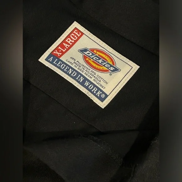 Dickies Men's Black Short Sleeve Shirt Size XL - Picture 4 of 6